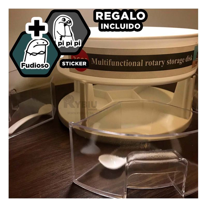 RYBIU IMPORT - Bandeja Compacta y Util en Blanco Y+Envoltorio de Regalo