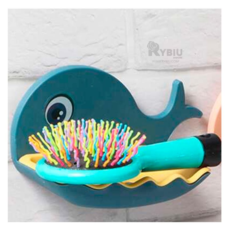 RYBIU IMPORT - Jabonera Ergonomica de Color Azul Y+Regalo Agendita