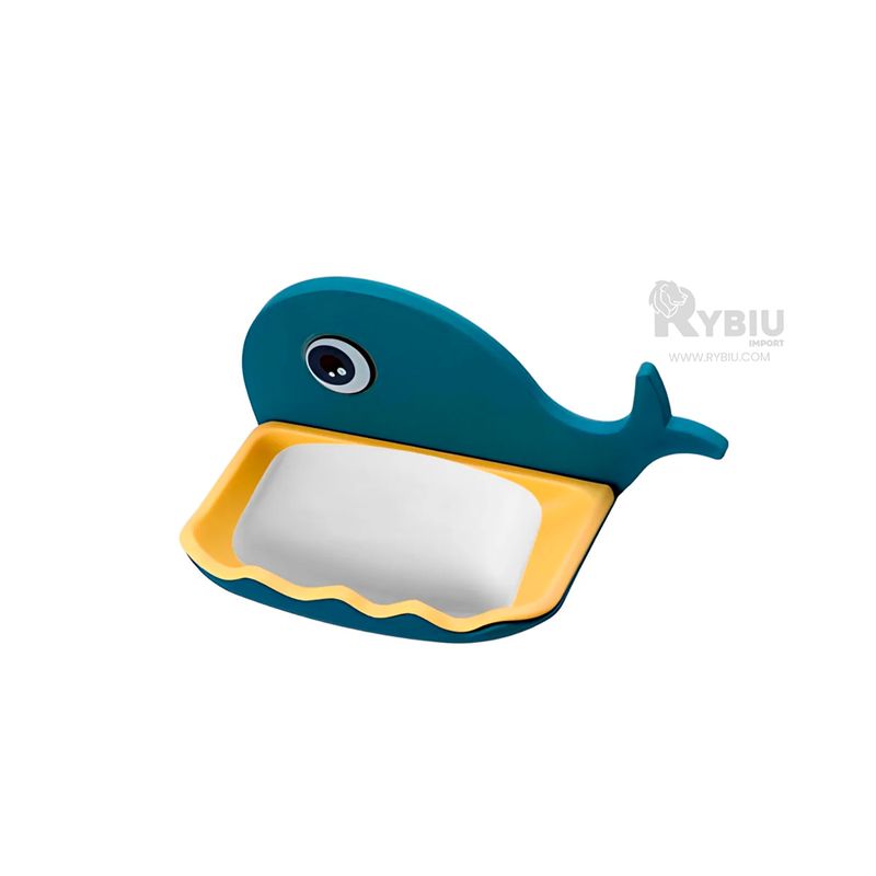 RYBIU IMPORT - Jabonera Funcional y Util de Color Azul Y+Papel de Regalo