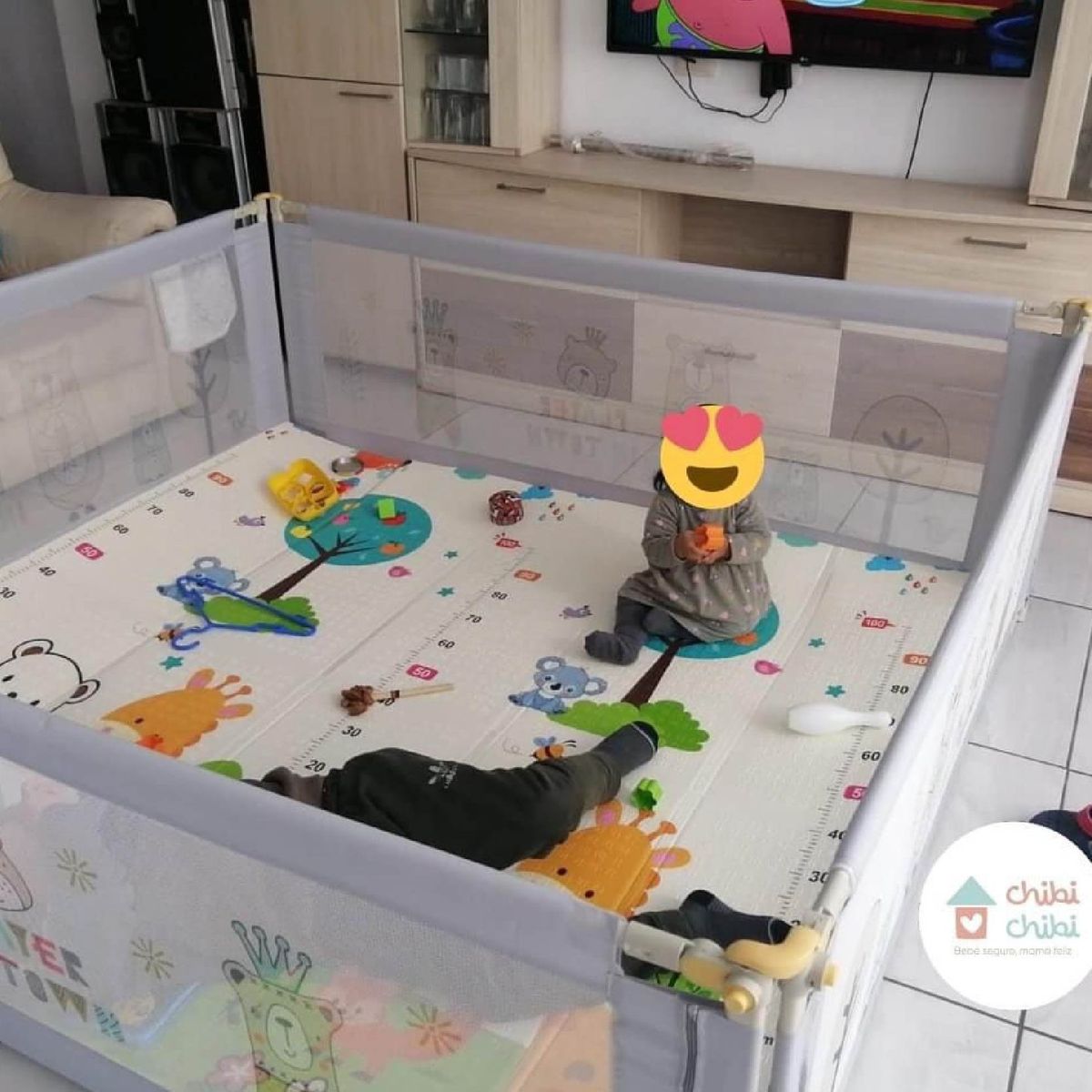 CHIBI CHIBI - Corral rectangular para bebés