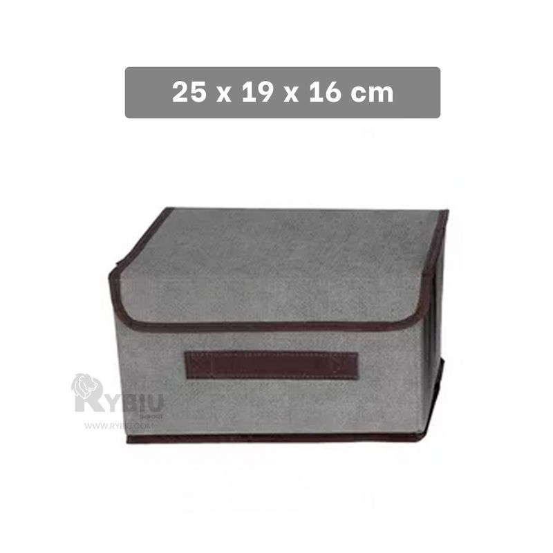 RYBIU IMPORT - Equipaje Resistente de Tela en Color Plomo Y+Ligas de Regalo