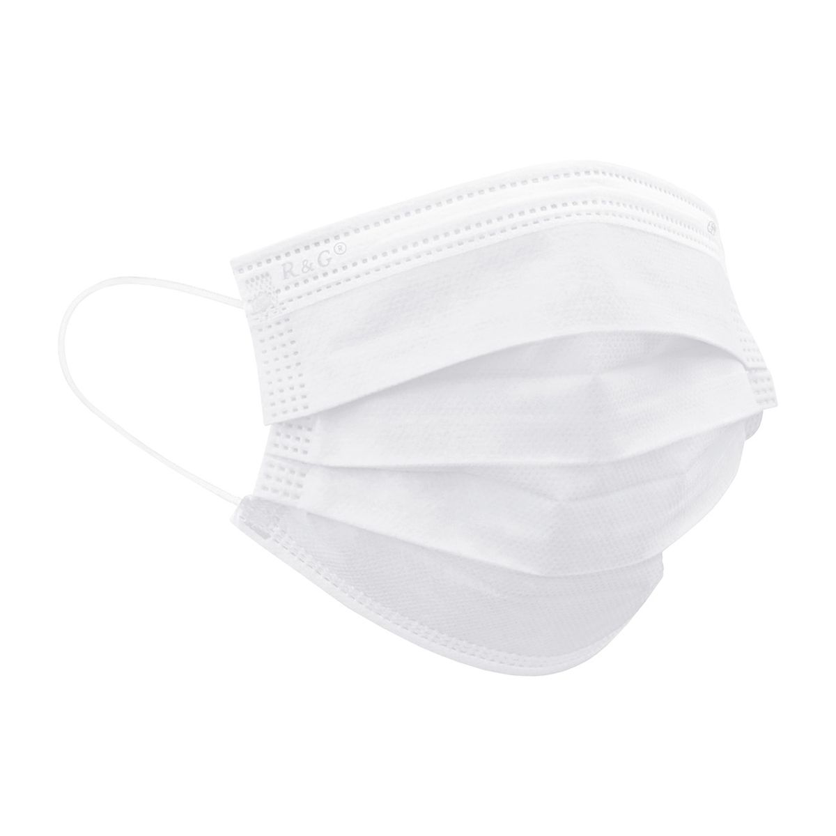 R&G - Mascarilla Quirurgica Descartable R&G Color Blanco Caja x 50 und