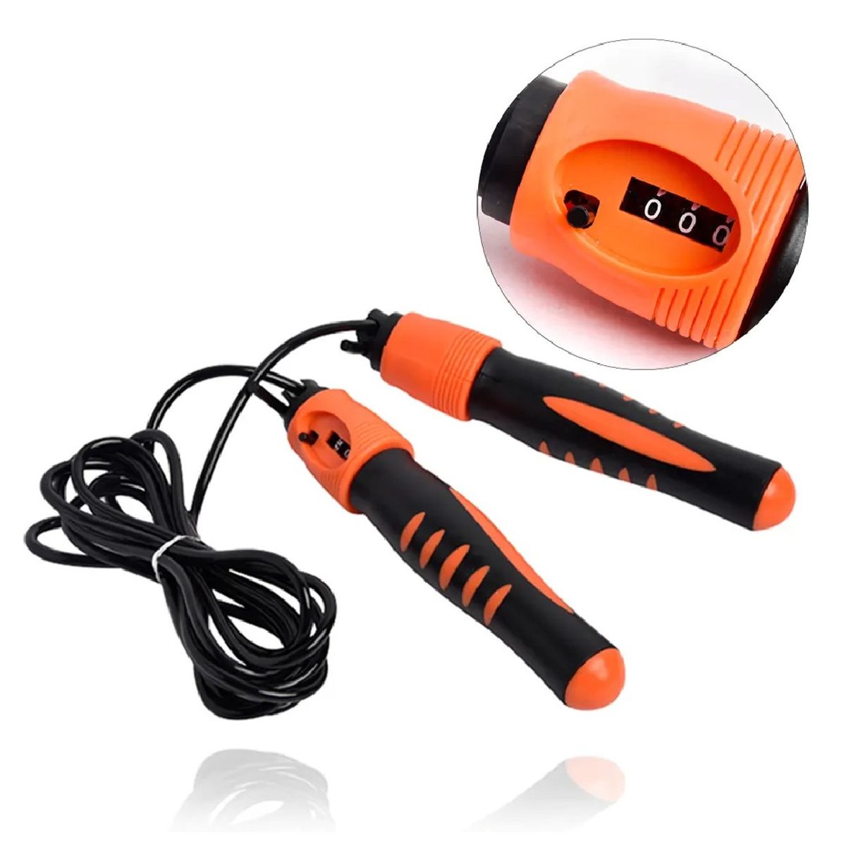 TODO FIT - Soga para Saltar Con Contador Cuerda de salto Naranja