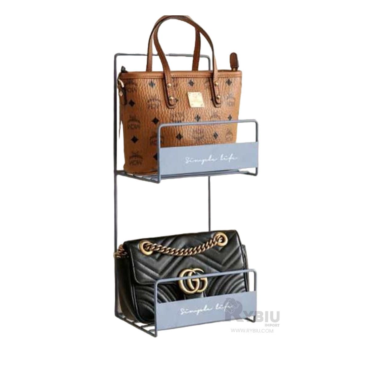 RYBIU IMPORT - Estante Practico para Carteras en Azul Y+Regalo Agendita