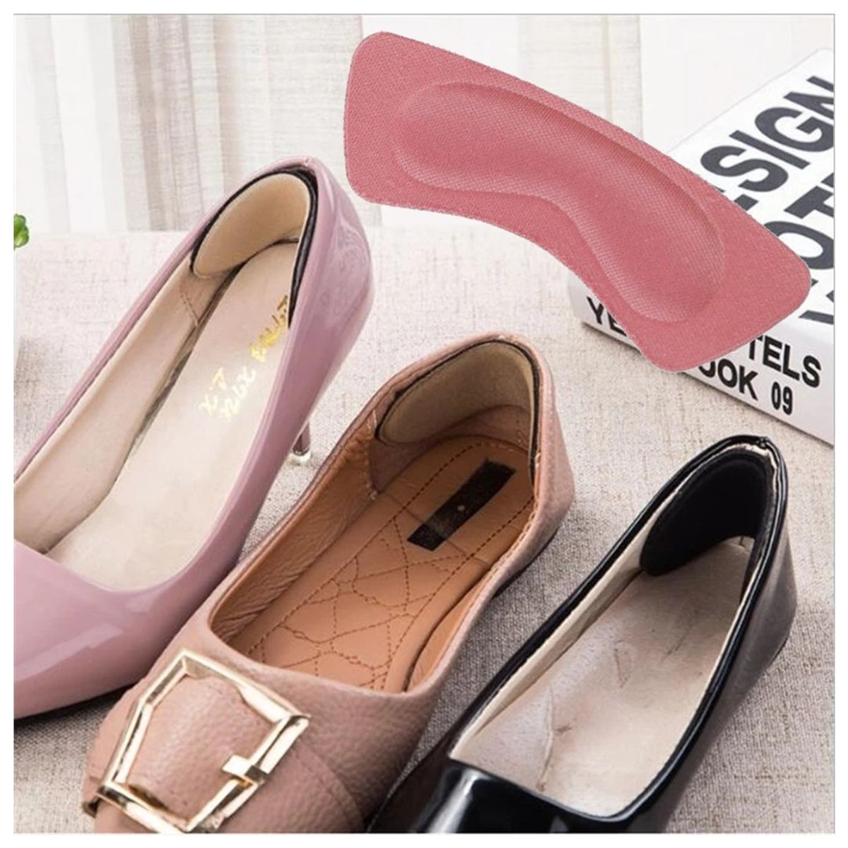 TODO FIT - Protector Talón Extra Suave Comodidad Volumen Zapatos Suelto