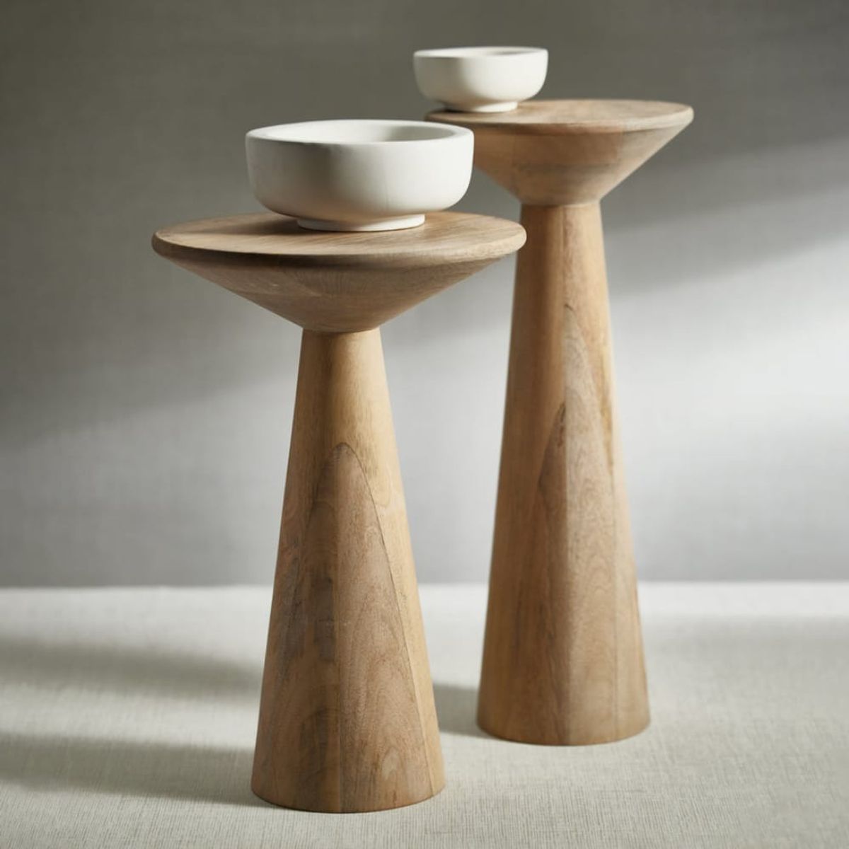 GENERICO - Mesa Lateral Gouda de Madera set x2 Pandora Home