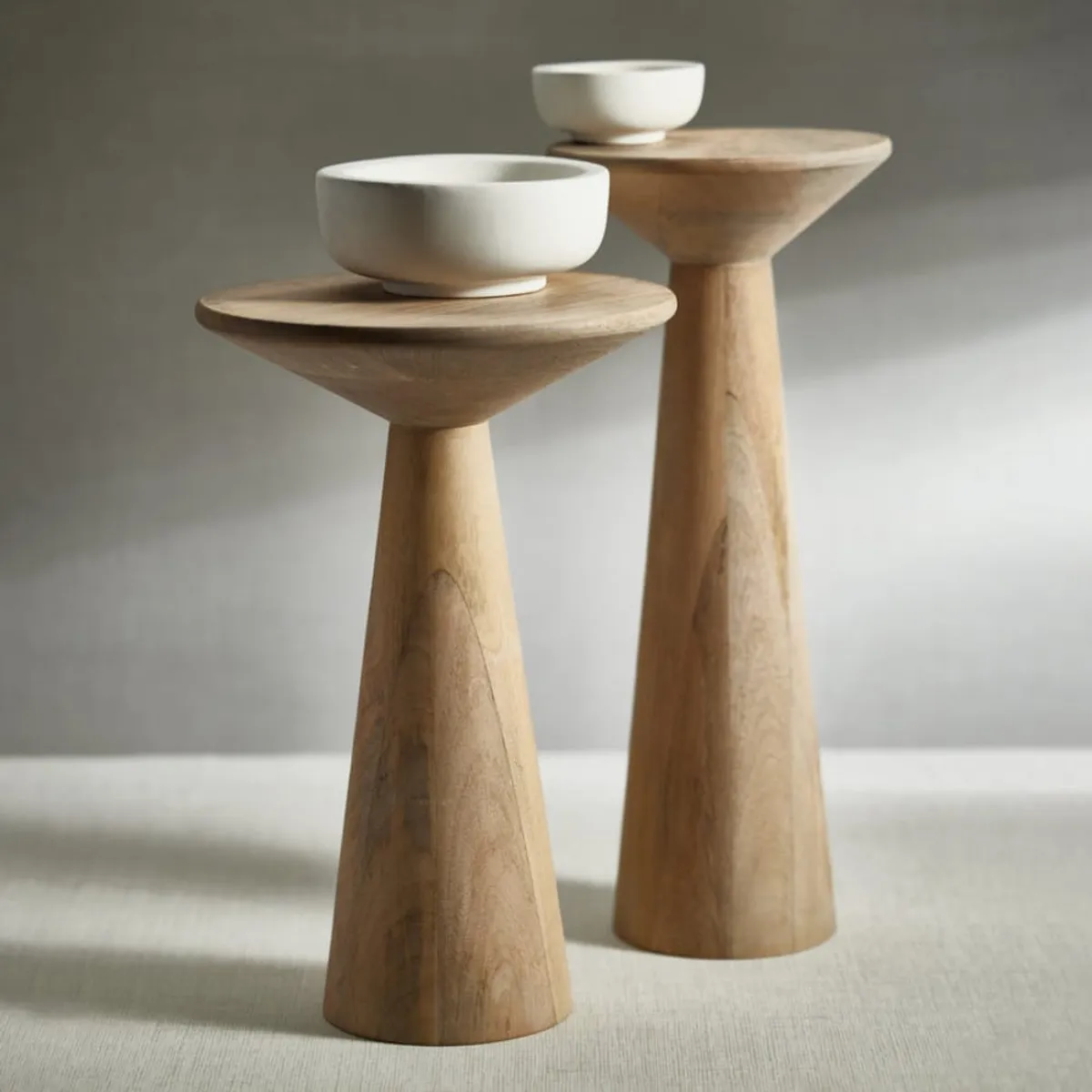 GENERICO - Mesa Lateral Gouda de Madera set x2 Pandora Home
