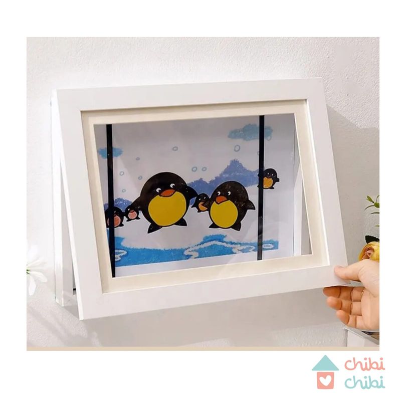 CHIBI CHIBI - Cuadro para trabajos A3 - NEGRO