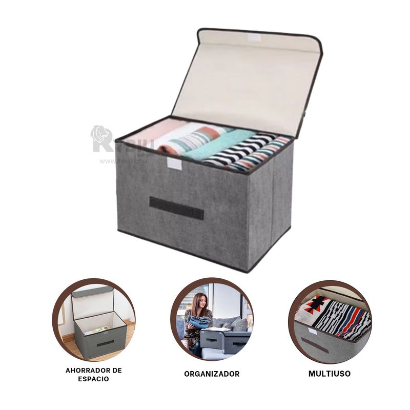 RYBIU IMPORT - Organizador Util en Tono Plomo Y+Gift Stickers