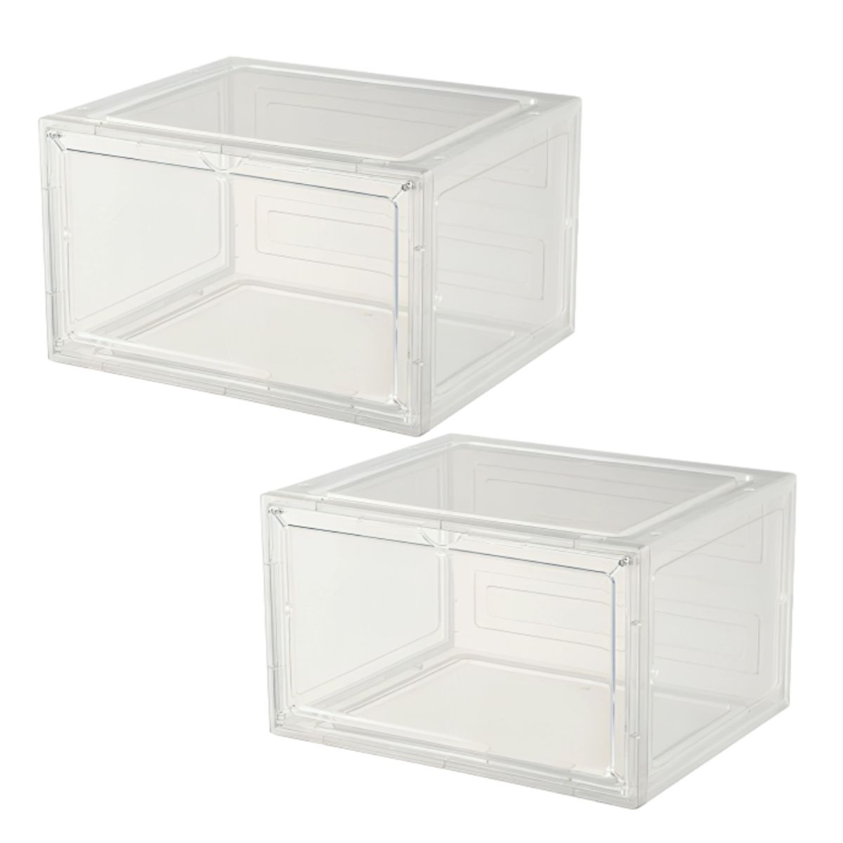 GENERICO - Kit 2 cajas de zapato transparente - Cod 2240