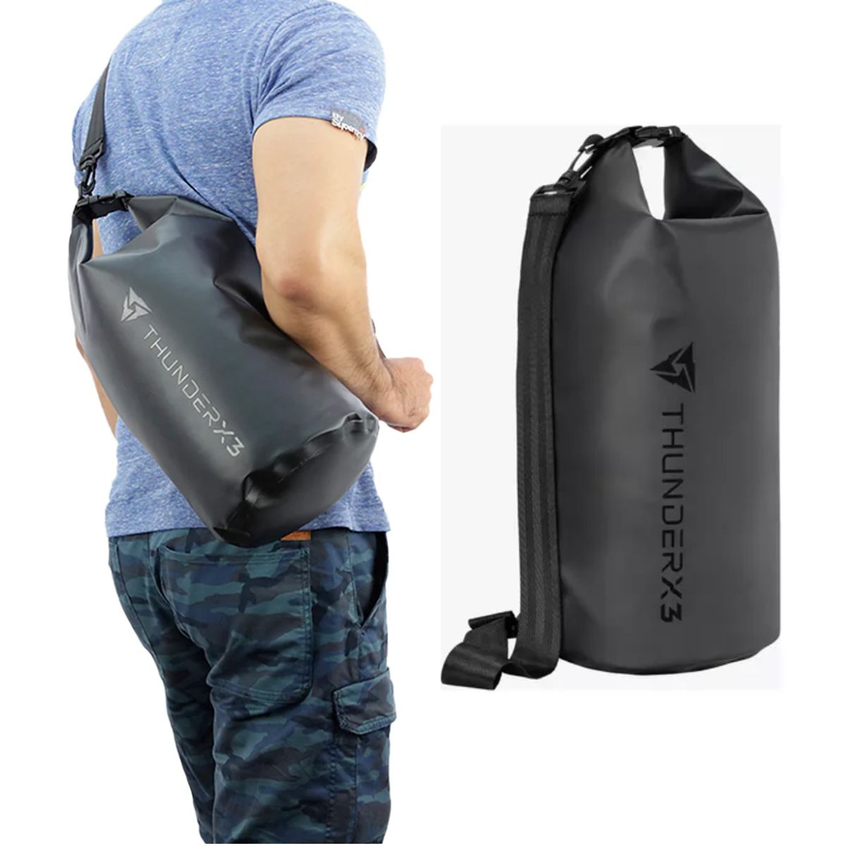 THUNDER X3 - Mochila Gamer ThunderX3 DRY BAG 10 BAG-BLACK-V1