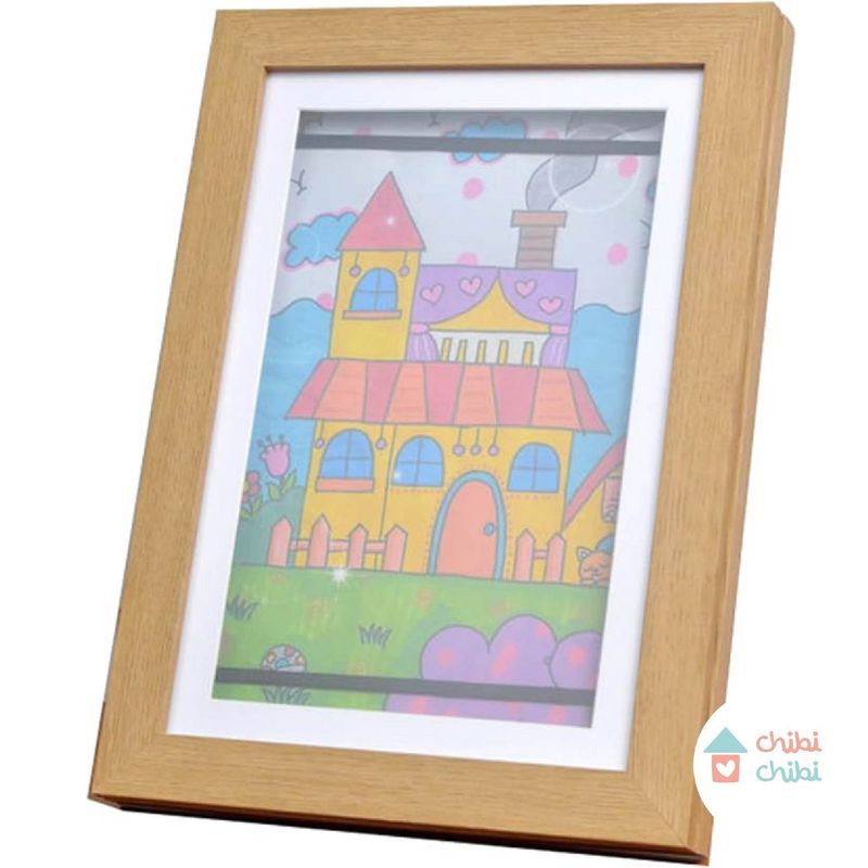 CHIBI CHIBI - Cuadro para trabajos A4 - MADERA