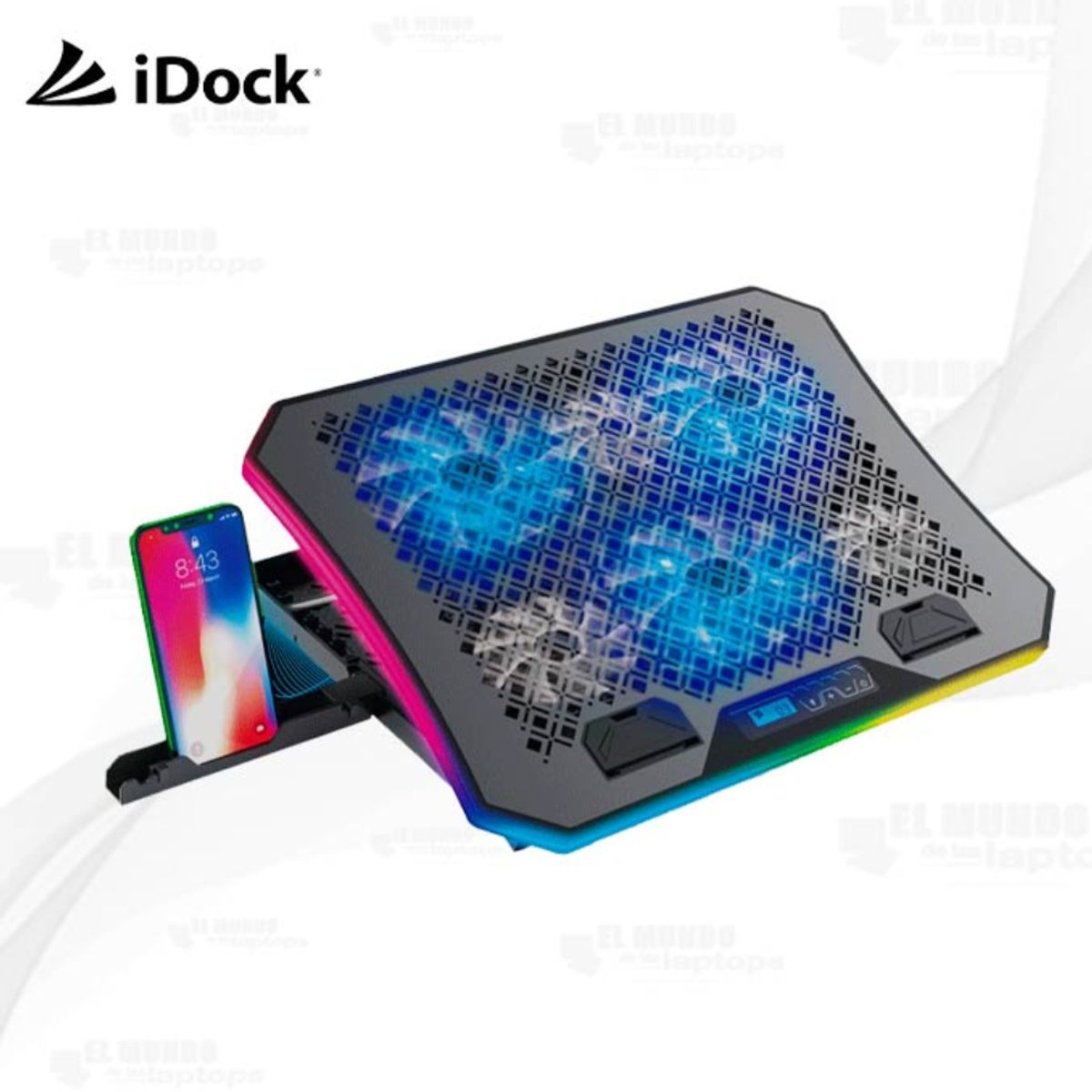 IDOCK - Cooler para Laptop iDock Turbine II RGB