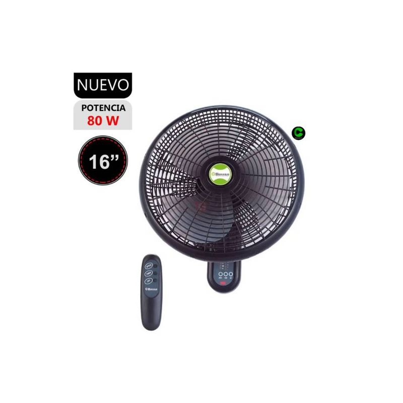 BOSSKO - VENTILADOR DE PARED BOSSKO BK-8210PD CONTROL REMOTO