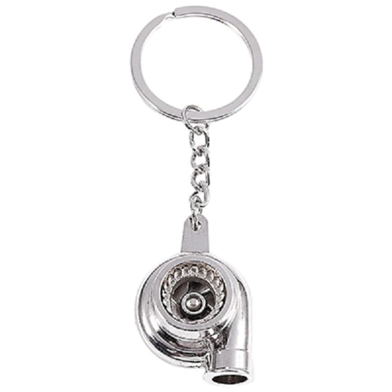 JET - llavero Cromado Modelo Turbo Color Plata
