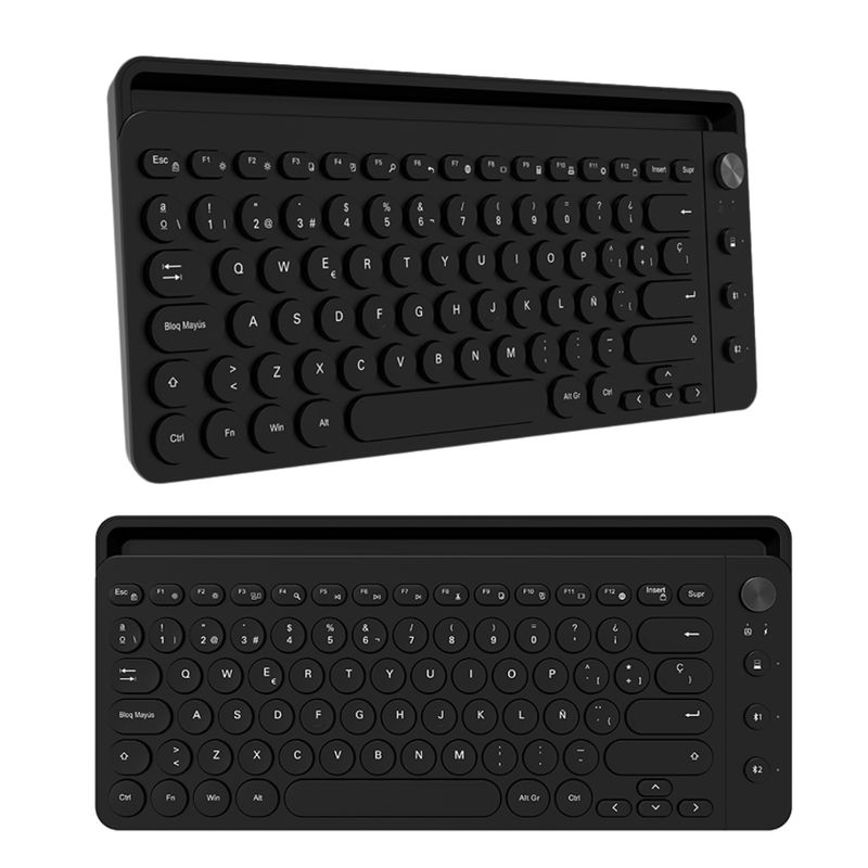 TEROS - Teclado inalámbrico TEROS TE-4064N, 2.4 GHz, bluetooth 3.0 / 5.2 negro
