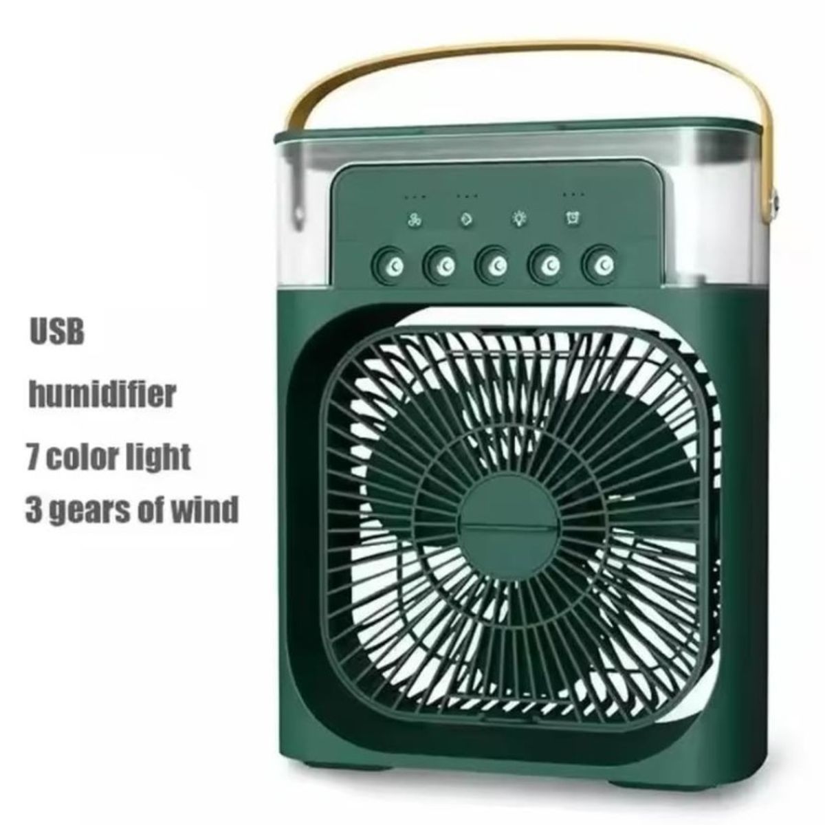 GENERICO - Ventilador con enfriador de aire Color Verde