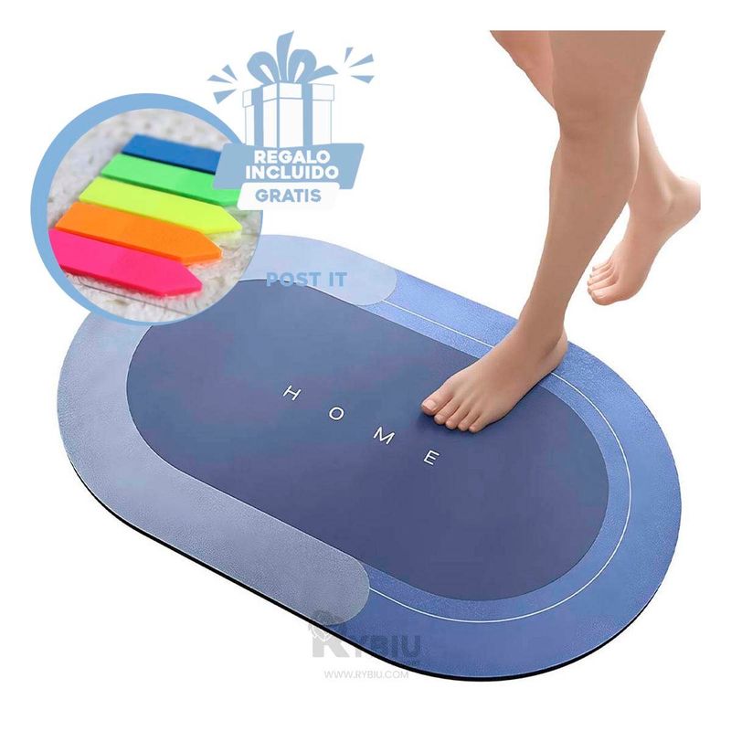 GENERICO - Alfombra Comoda para la Sala en Color Azul Y+Regalo Agendita