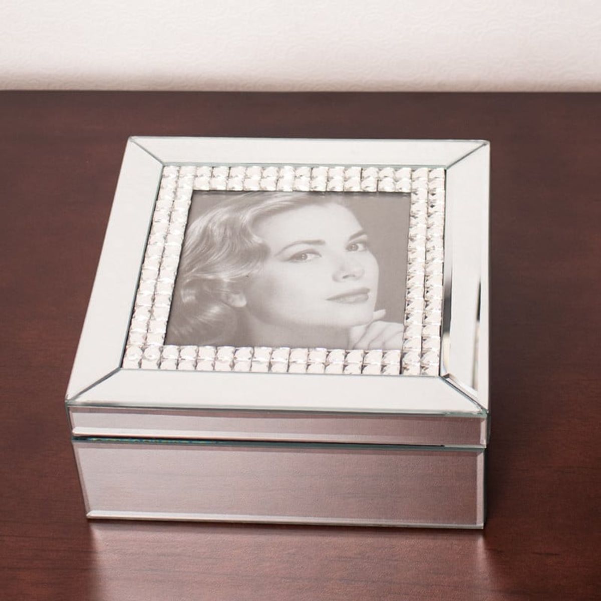 PANADECOR - Marco de Fotos Joyero Plateado 22x10cm