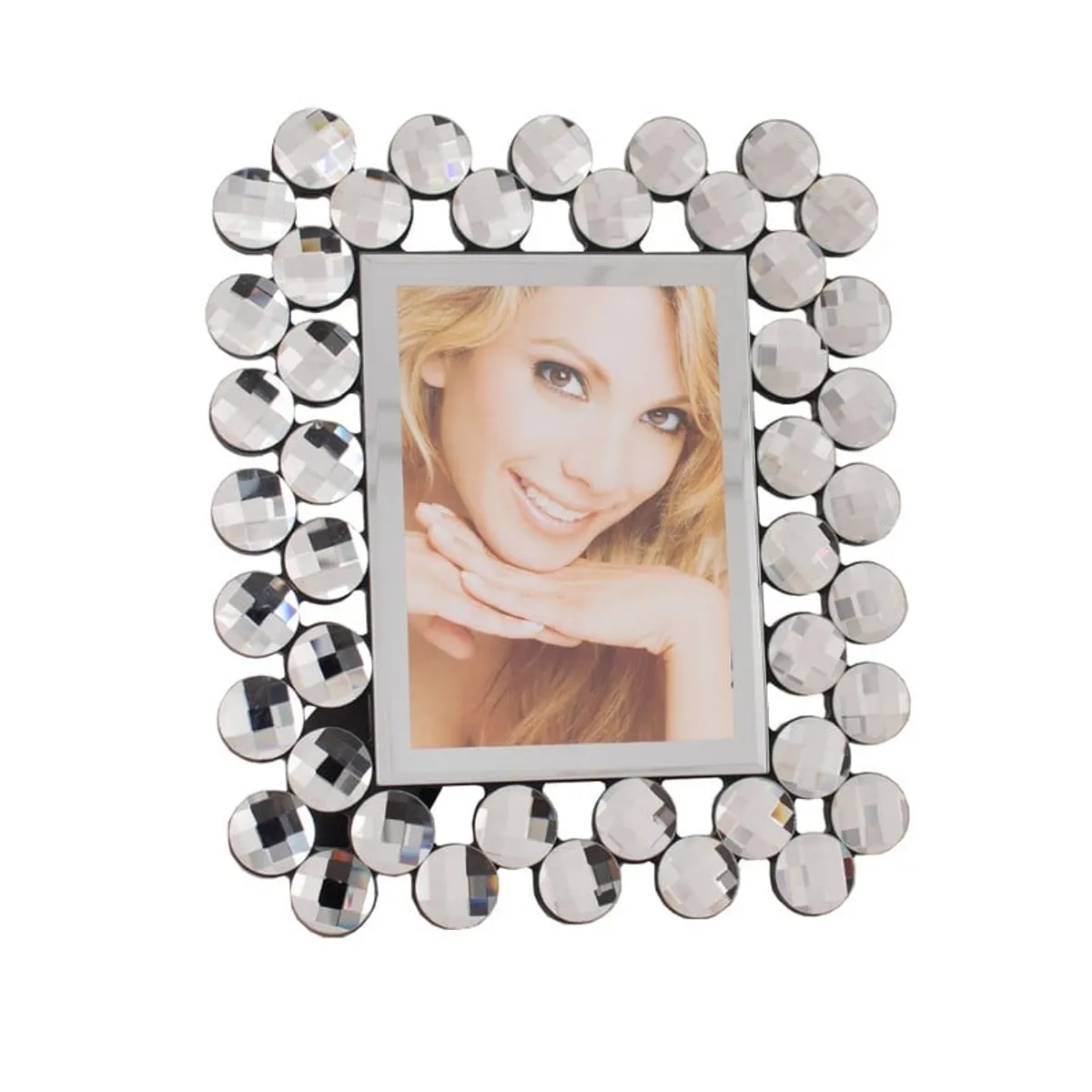 PANADECOR - Marco de Fotos con Espejos Circulares 30x25cm