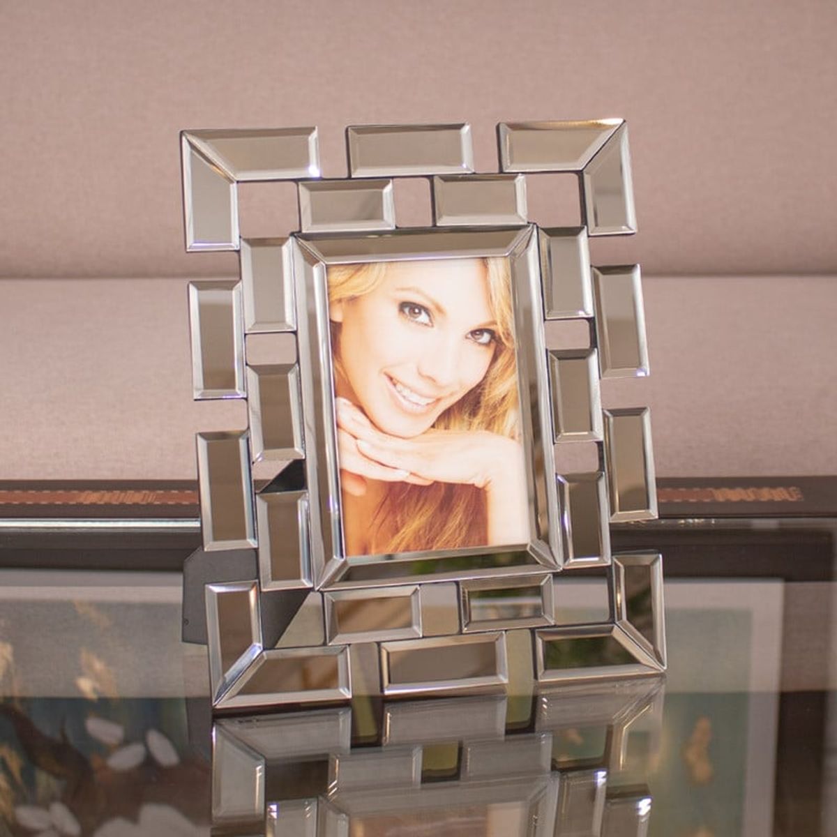 PANADECOR - Marco de Fotos Geométrico 27x22cm