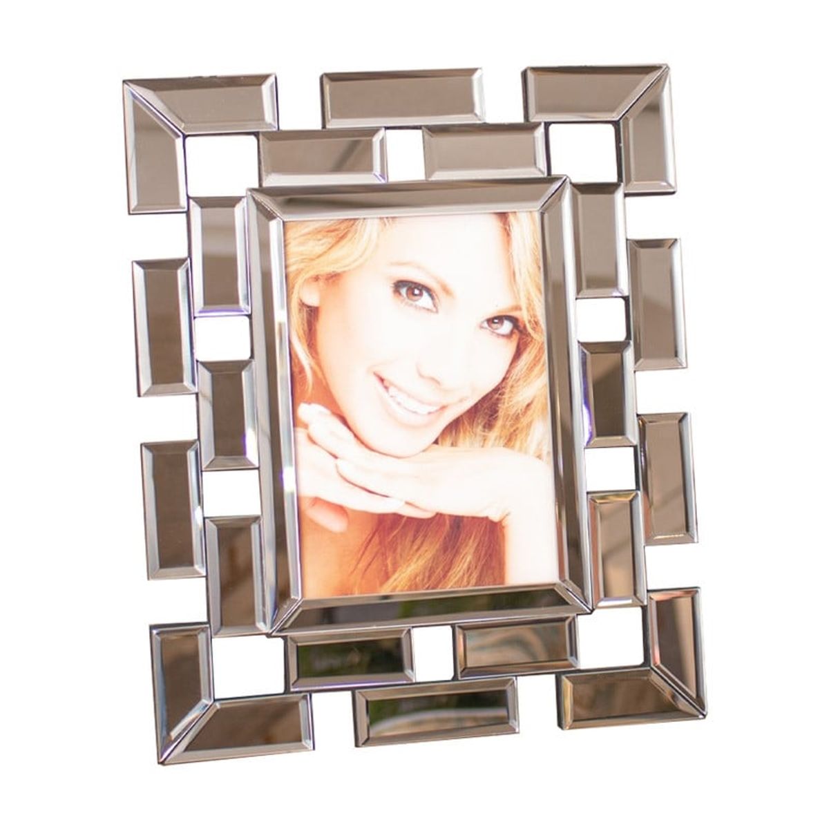 PANADECOR - Portarretrato Panadecor Rectangular Tipo Mosaico Geométrico 29Cm Mdf