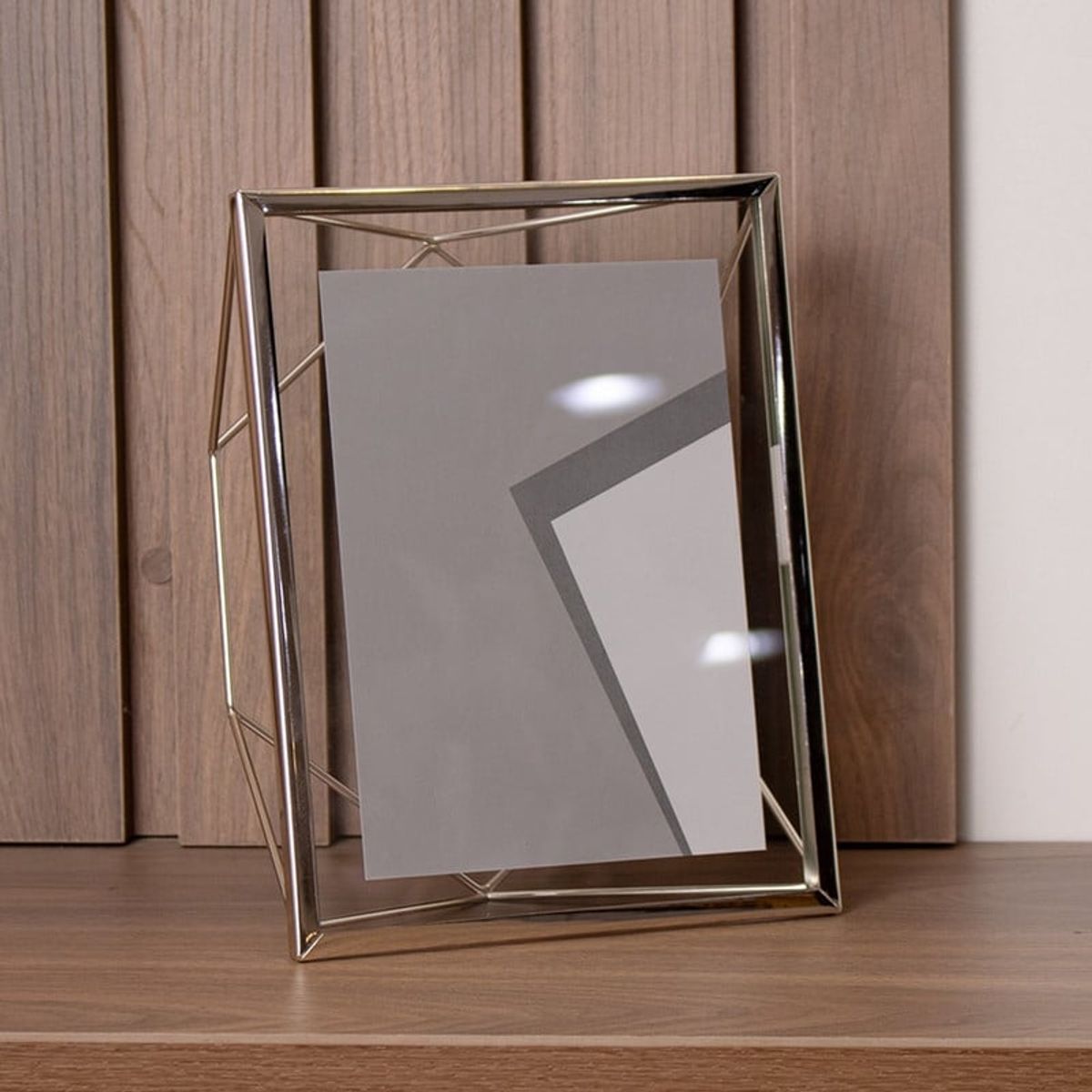 PANADECOR - Marco de Fotos Plateado de Acero para Fotos 5x7