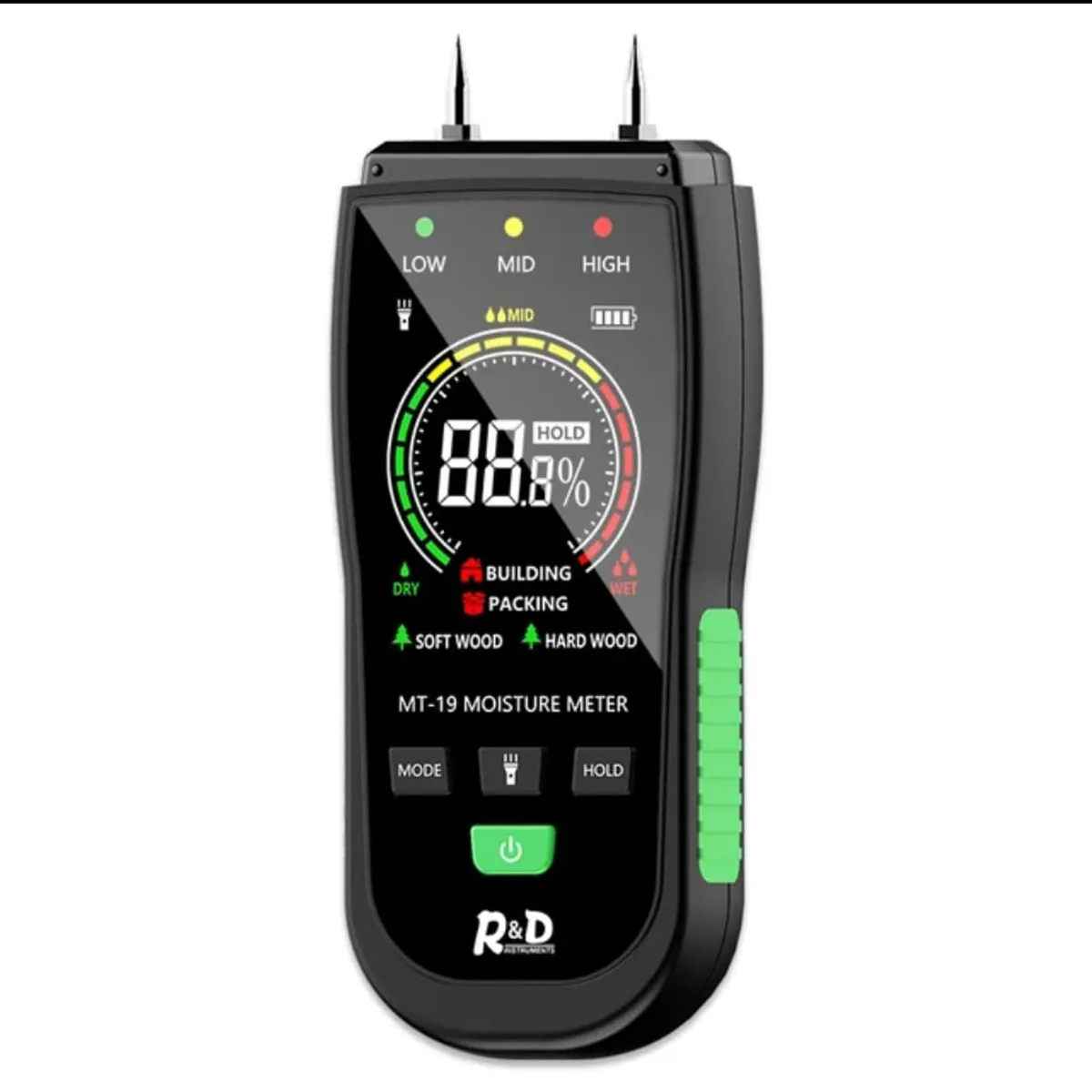 GENERICO - MEDIDOR DE HUMEDAD PROFESIONAL CARTON CEMENTO PARED