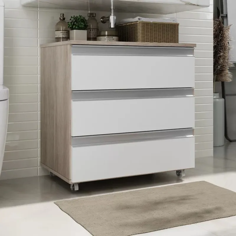 GENERICO - Gabinete de Baño Chinatsu Marrón y Blanco R&R MUEBLES