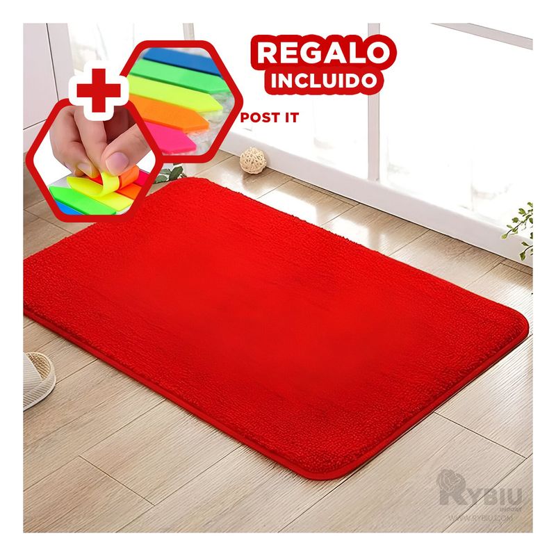GENERICO - Piso con Diseño Rectangular en Rojo Y+Post-it Adhesivos