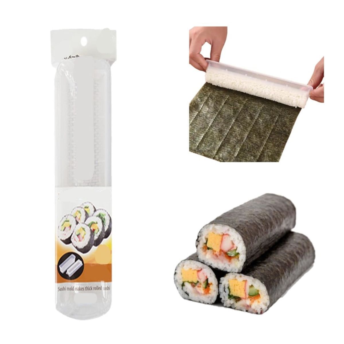 GENERICO - Molde Rodillo De Arroz Para Makis Sushi 3pza