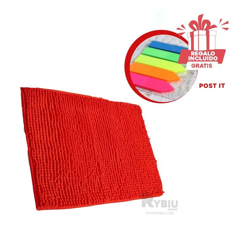 GENERICO - Piso Apto para Dormitorio Tono Rojo Y+Banderitas Adhesivas