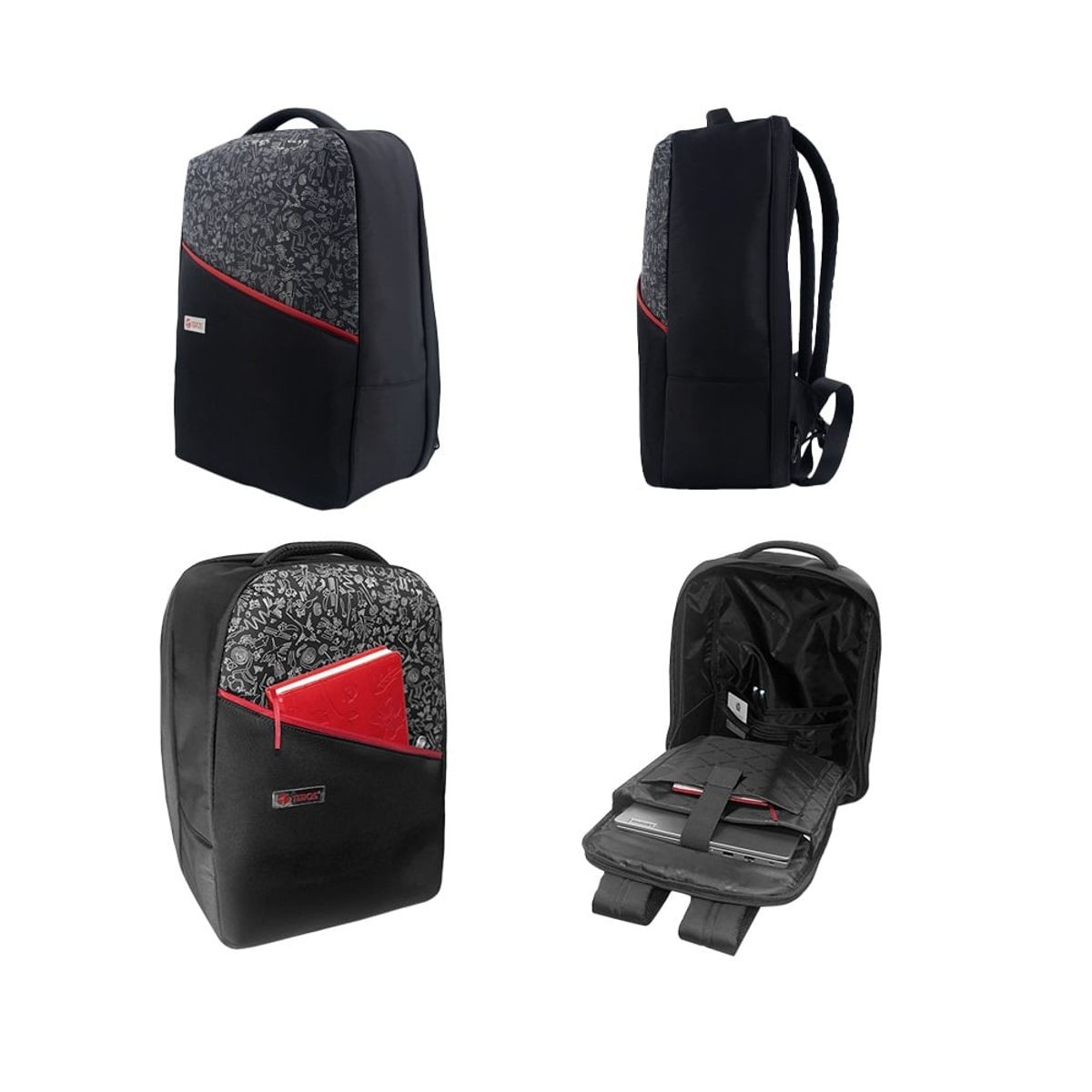 TEROS - Mochila TEROS TE-ACS9024BR poliéster pu laptops hasta 15.6 Pulg negro
