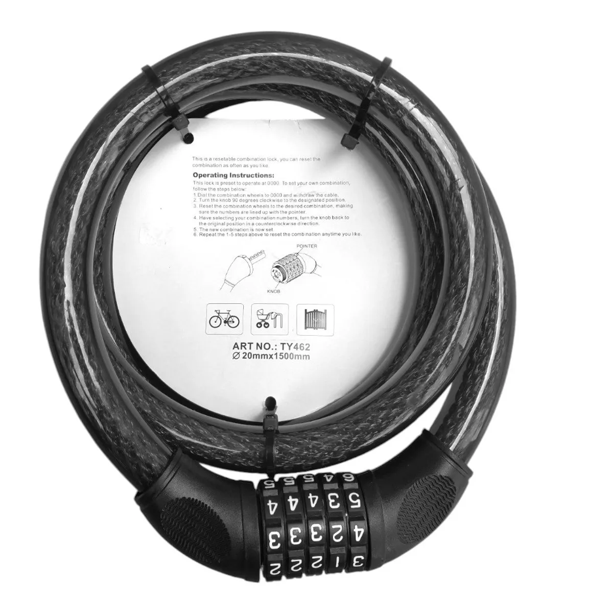 TONYON - CANDADO TONYON CADENA GRUESA PARA BICICLETA MOTO