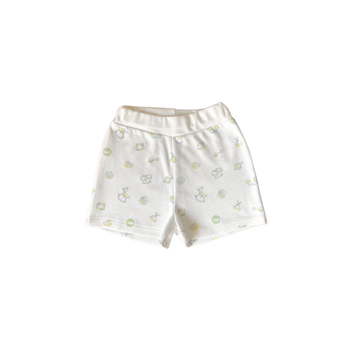 WAWA PIMA - SHORT WHITE TOYS PARA BEBÉ 100%  ALGODÓN PIMA