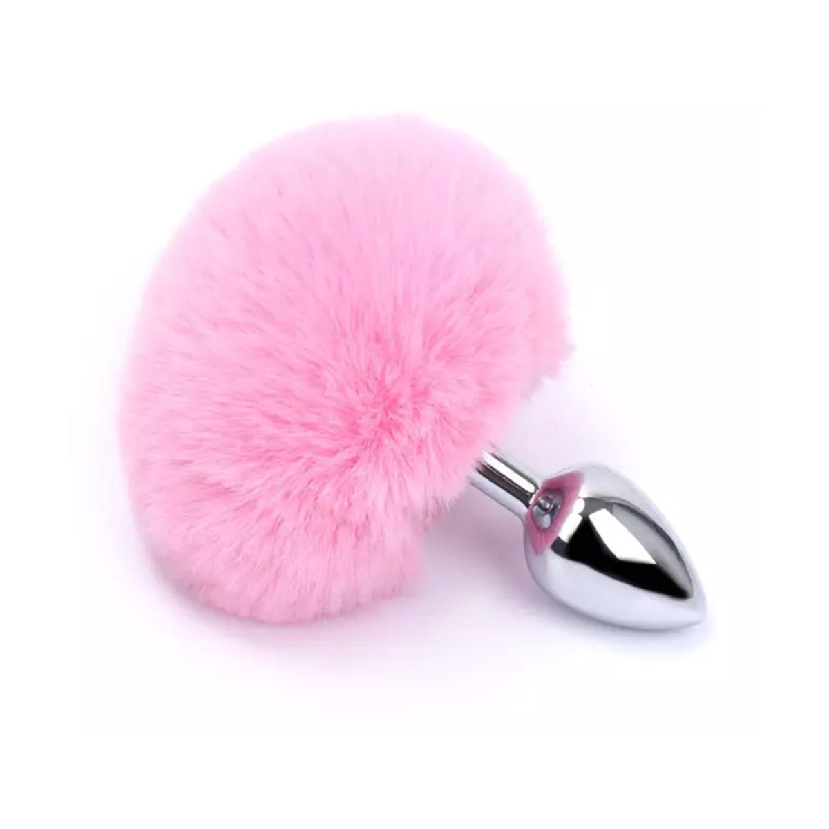 GENERICO - Plug estilo cola conejita pomposo-Rosado