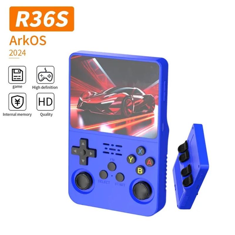 GENERICO - R36s Consola de videojuegos Retro 128gb Azul