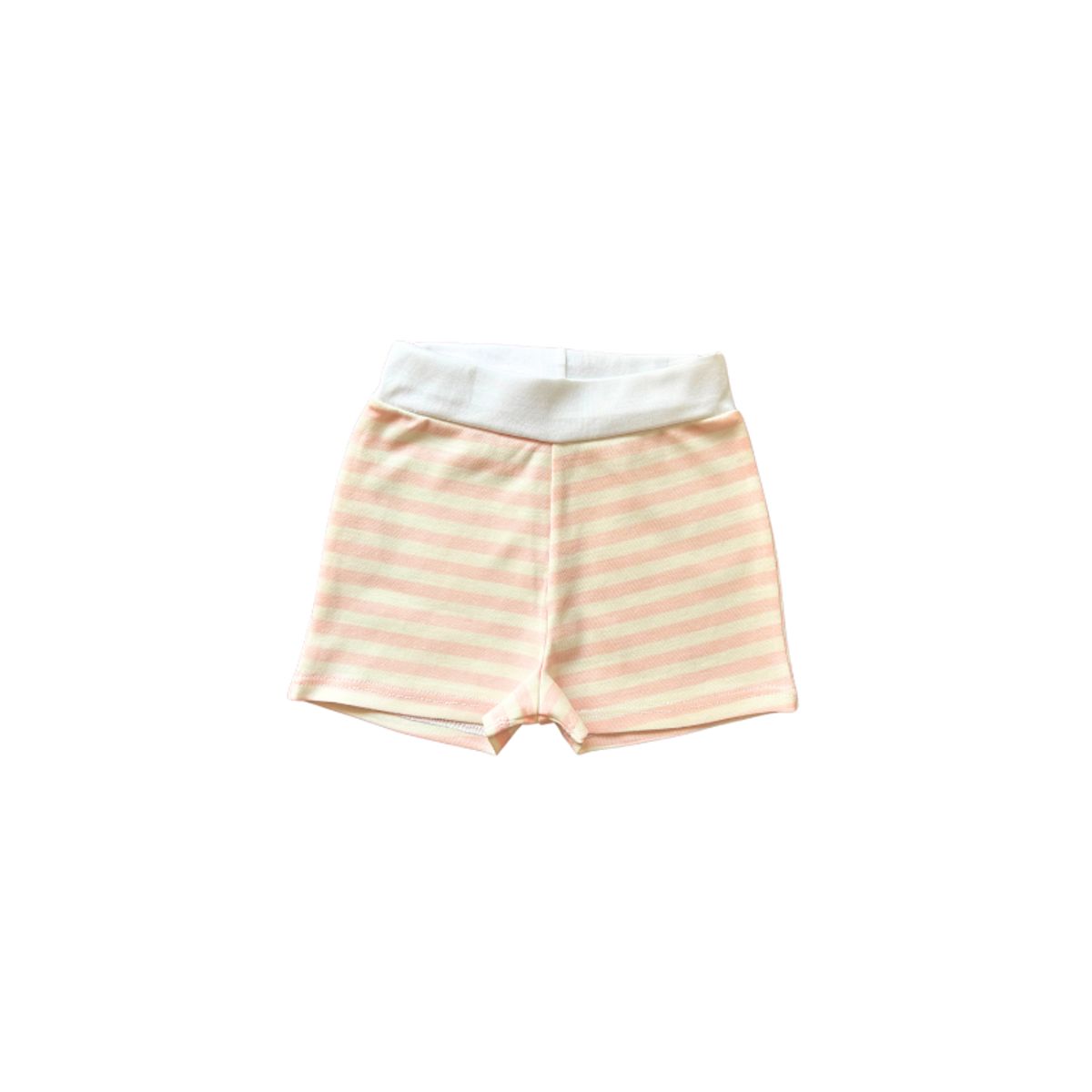 WAWA PIMA - SHORT LISTADO ROSADO PARA BEBÉ 100%  ALGODÓN PIMA