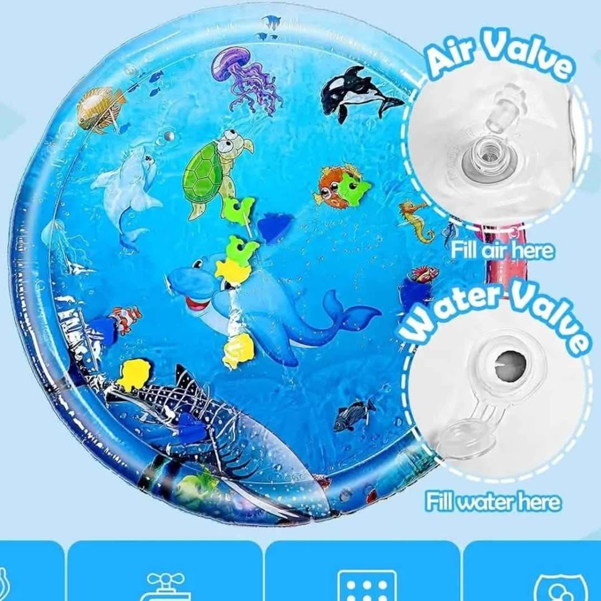 GENERICO - ALFOMBRA SENSORIAL RECTANGULAR PARA BEBE