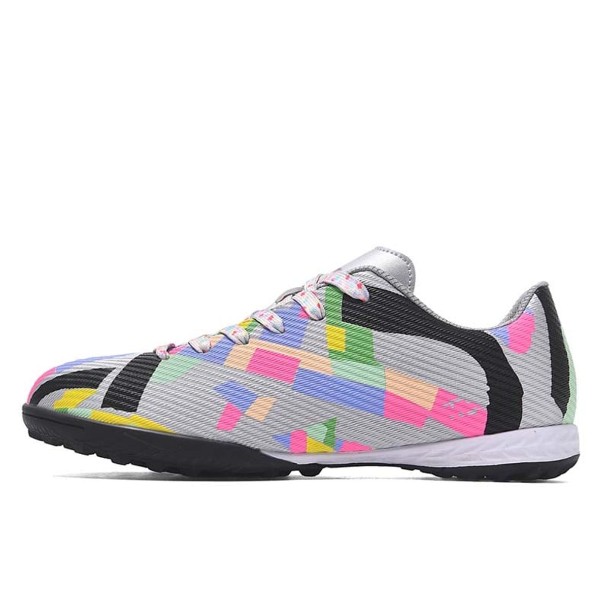 SHANDIAN - Zapatillas de Fútbol Hombre TF zapatos hombre Plata