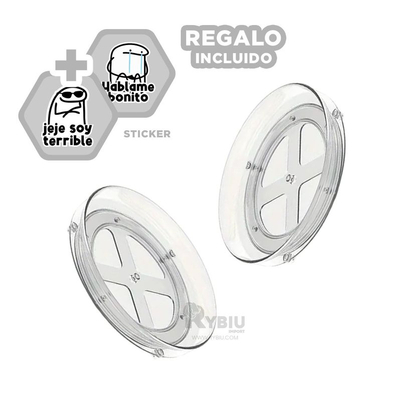 GENERICO - Fuente Facil de Usar Transparente Y+Regalo Ligas para Peinar