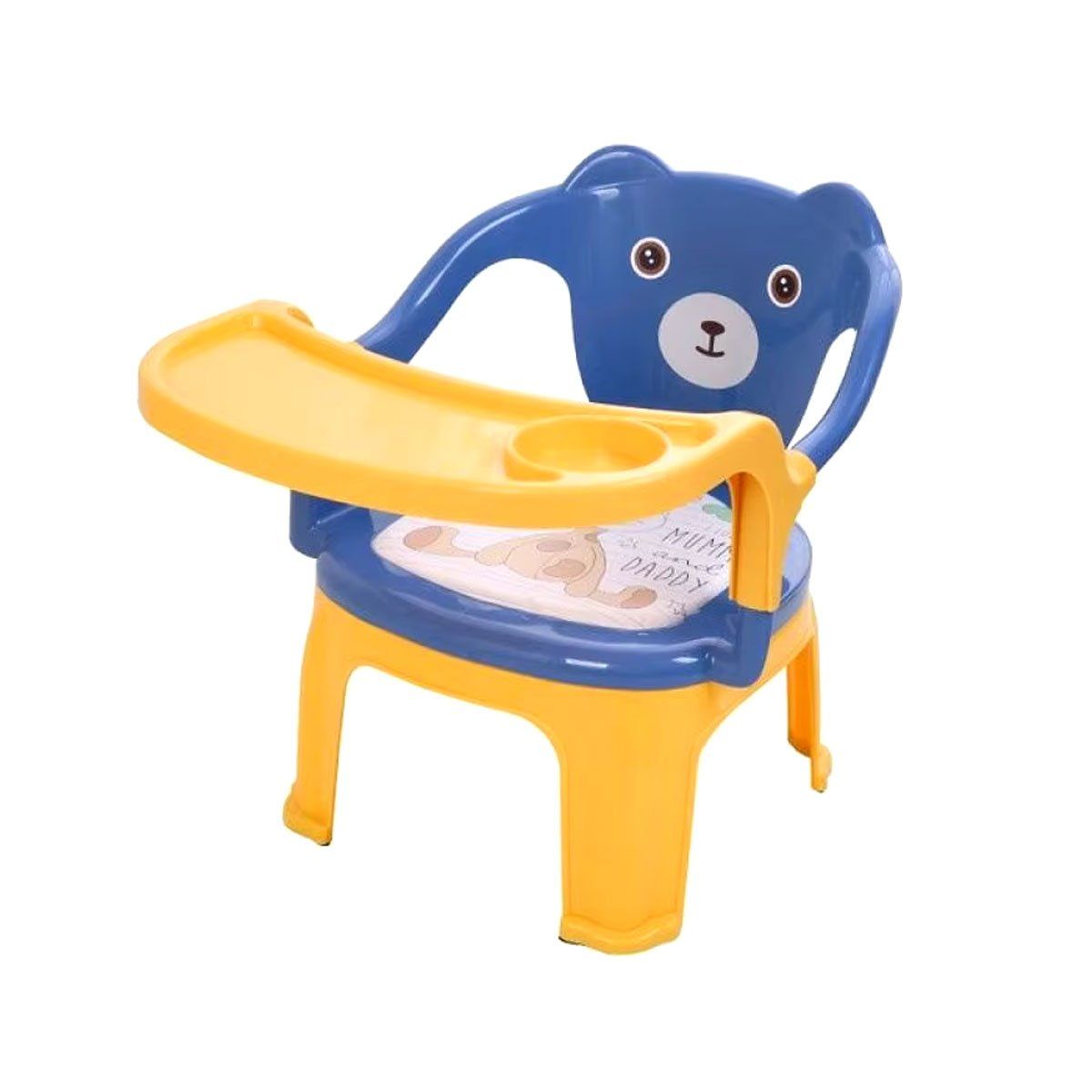 GENERICO - Silla Para Cena Bebe Infantil Con Comedor 3 en 1 Niño Osito