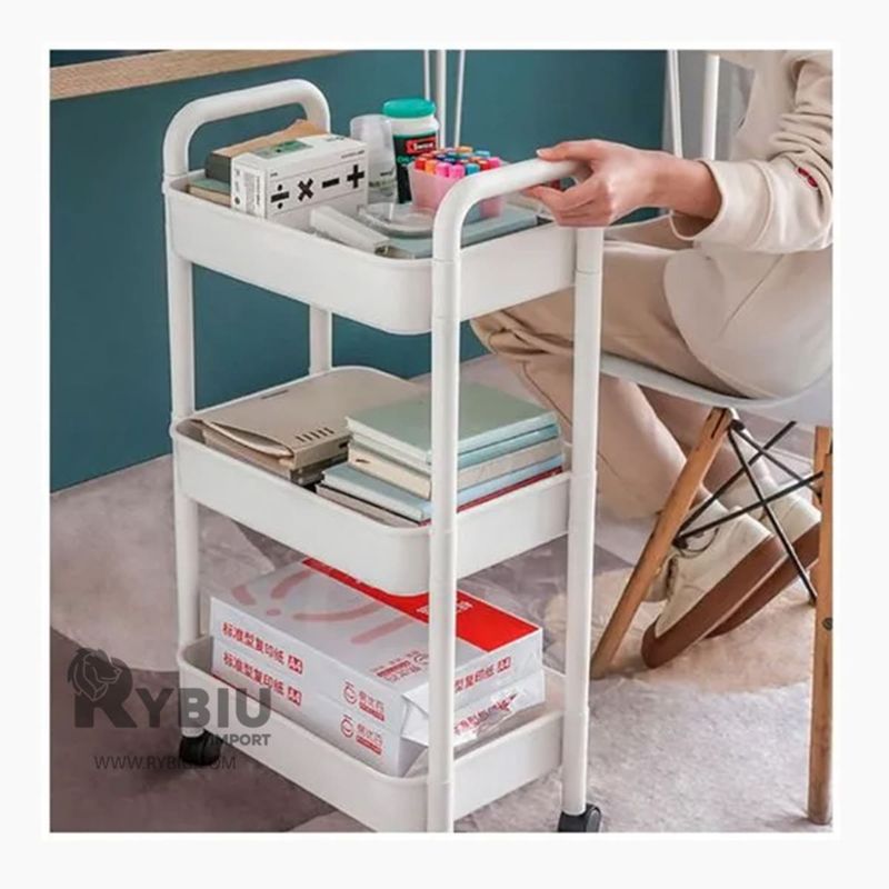 RYBIU IMPORT - Organizador Shelby Resistente de Blanco Y+Papel de Regalo