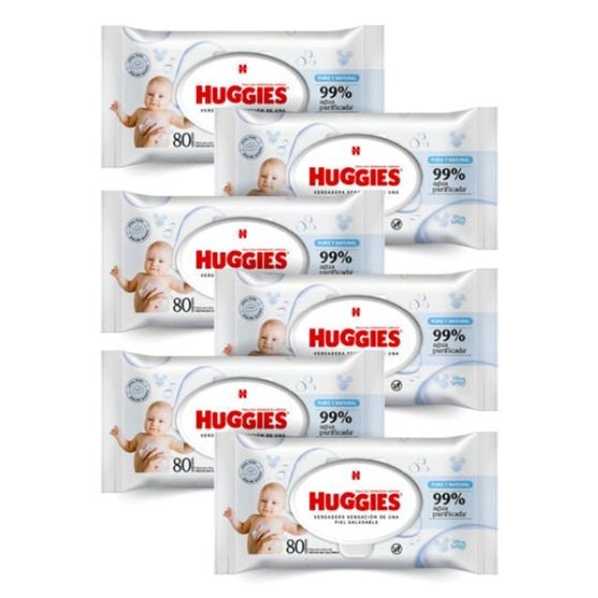 HUGGIES - Toallitas Húmedas Huggies Puro & Natural 480 unid