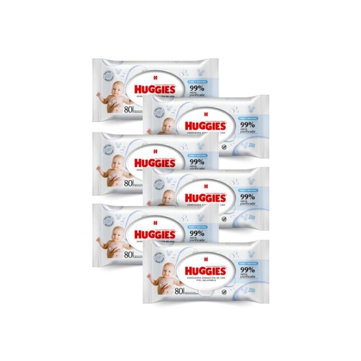 HUGGIES - Toallitas Húmedas Huggies Puro & Natural 480 unid