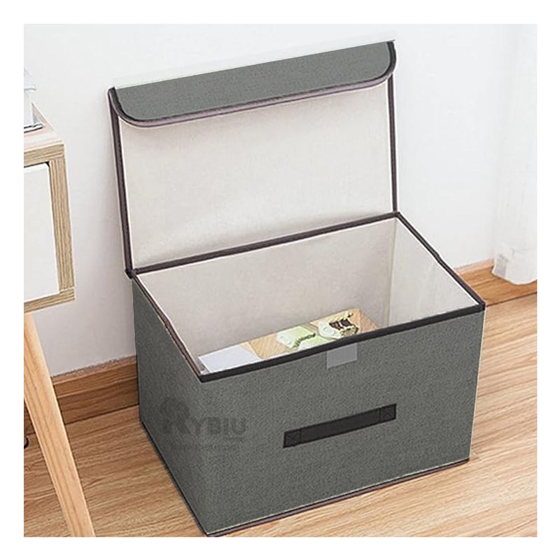 GENERICO - Caja Archivadora Moderna de Color Plomo Y+Regalo Agendita