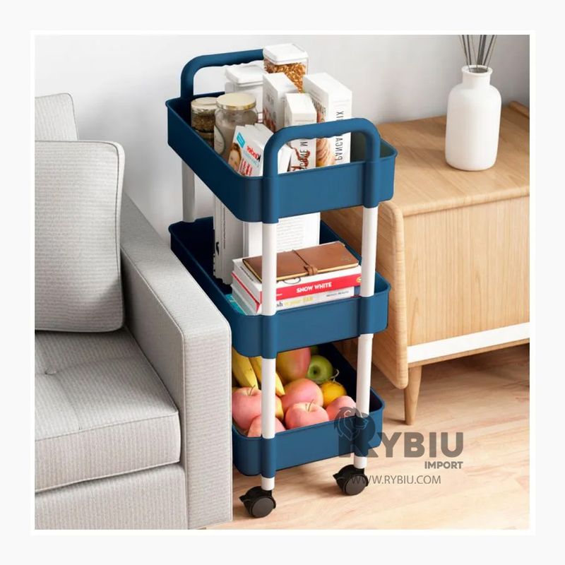 RYBIU IMPORT - Estanteria para Oficina en Azul Y+Gift MiniAgenda