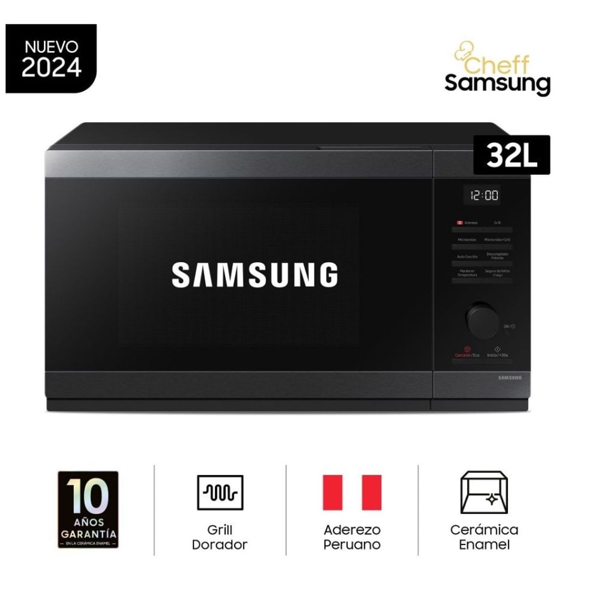 SAMSUNG - Samsung Horno Microondas Mg32dg4524agpe