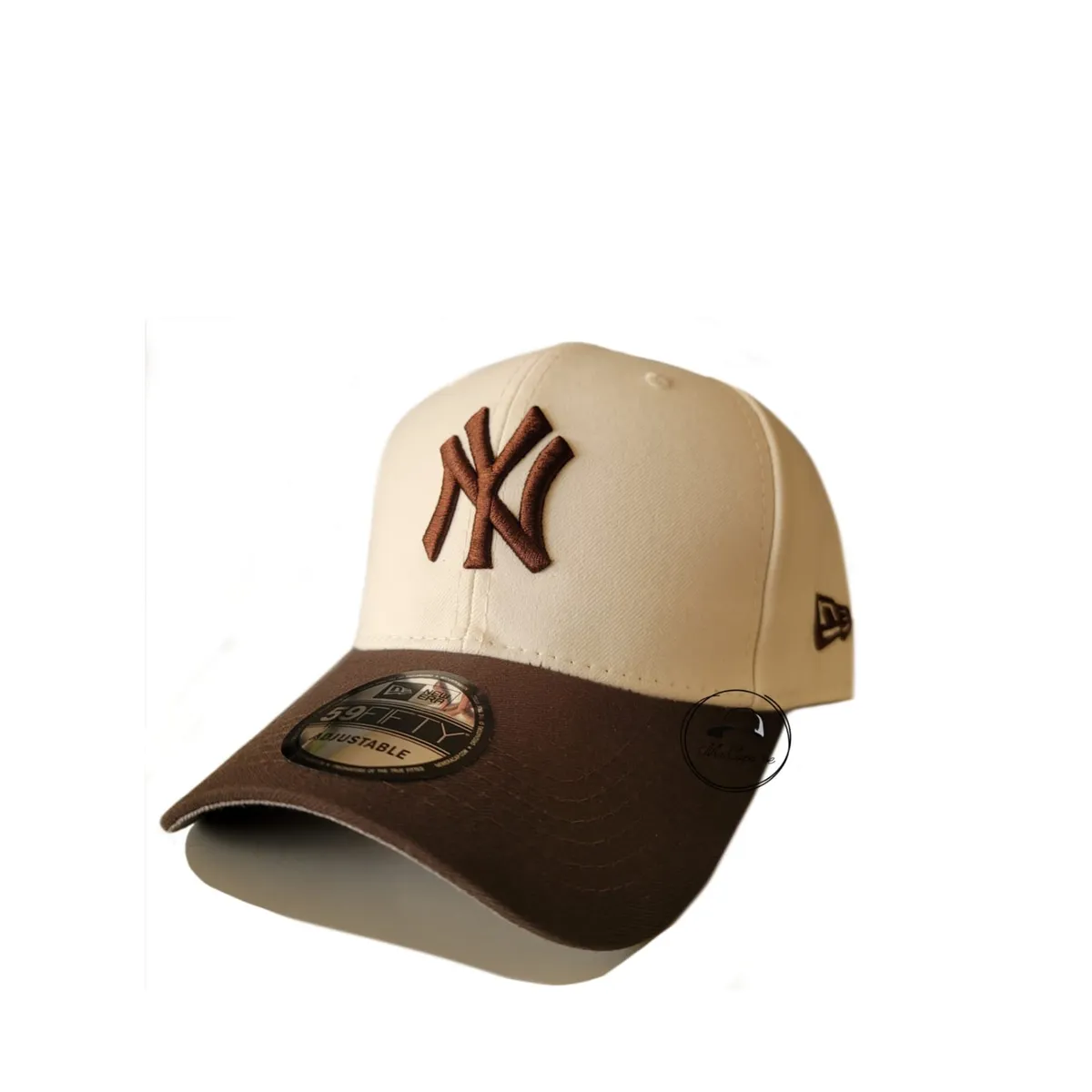 GENERICO - GORRA NY COLOR MARRON CON CREMA NEW YORK AJUSTABLE
