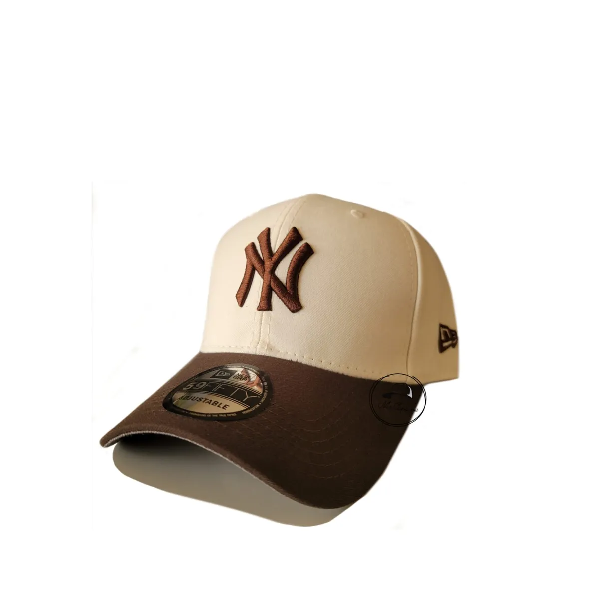 GENERICO - GORRA NY COLOR MARRON CON CREMA NEW YORK AJUSTABLE